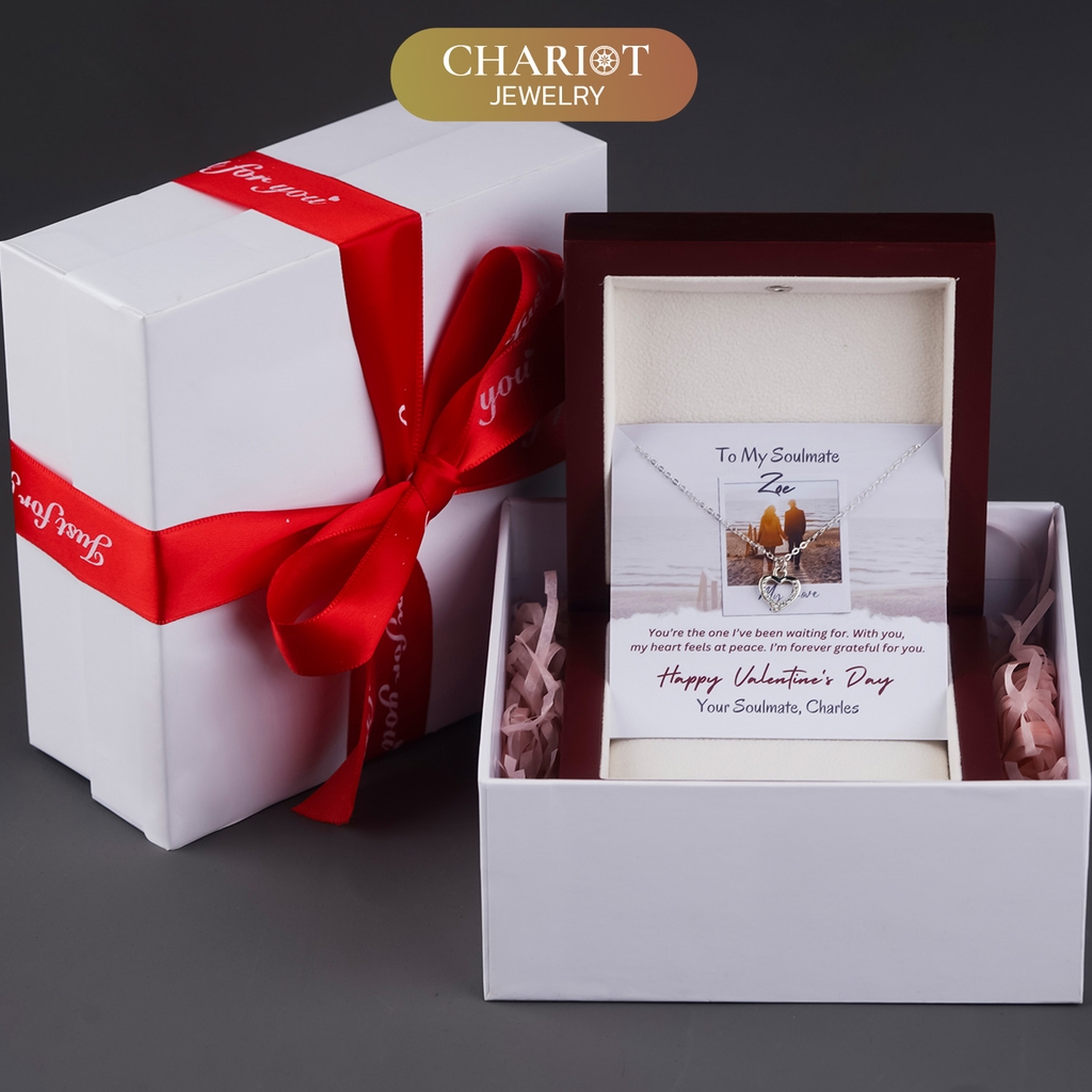 Dây chuyền bạc S925 DCJ212 Cherished Heart, quà tặng Valentine ý nghĩa, Chariot Jewelry