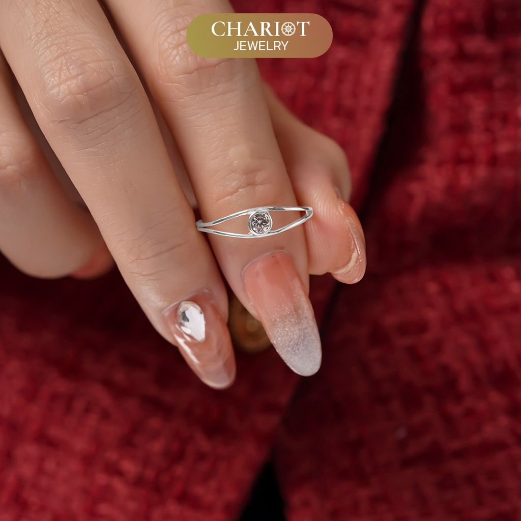 Nhẫn bạc NCJ54 Minimalist Tiny ChariotJewelry