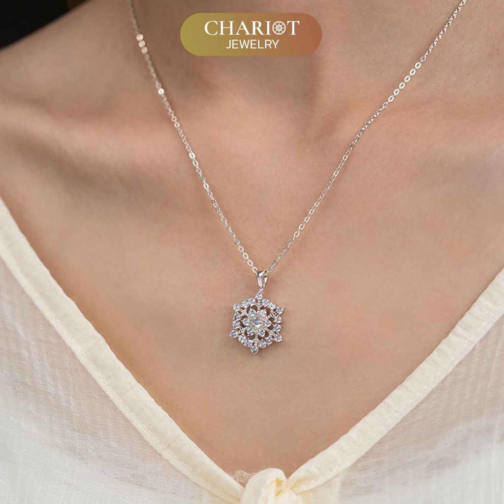 Dây chuyền DCJ31 S925 Magical SnowFlake, quà tặng Valentine ý nghĩa, Chariot Jewelry