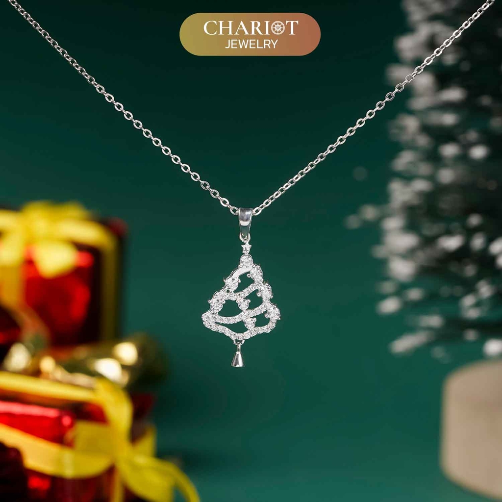 Dây chuyền bạc DCJ34 925 CHARIOT cây thông giáng sinh ChariotJewelry