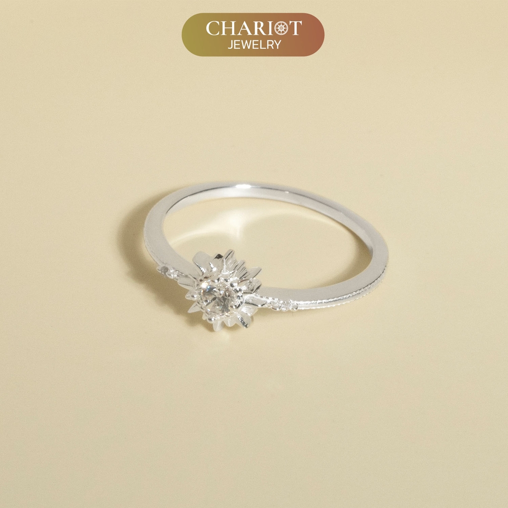 Nhẫn Bạc NCJ01 Vô Cực Đính Đá Chariot Jewelry