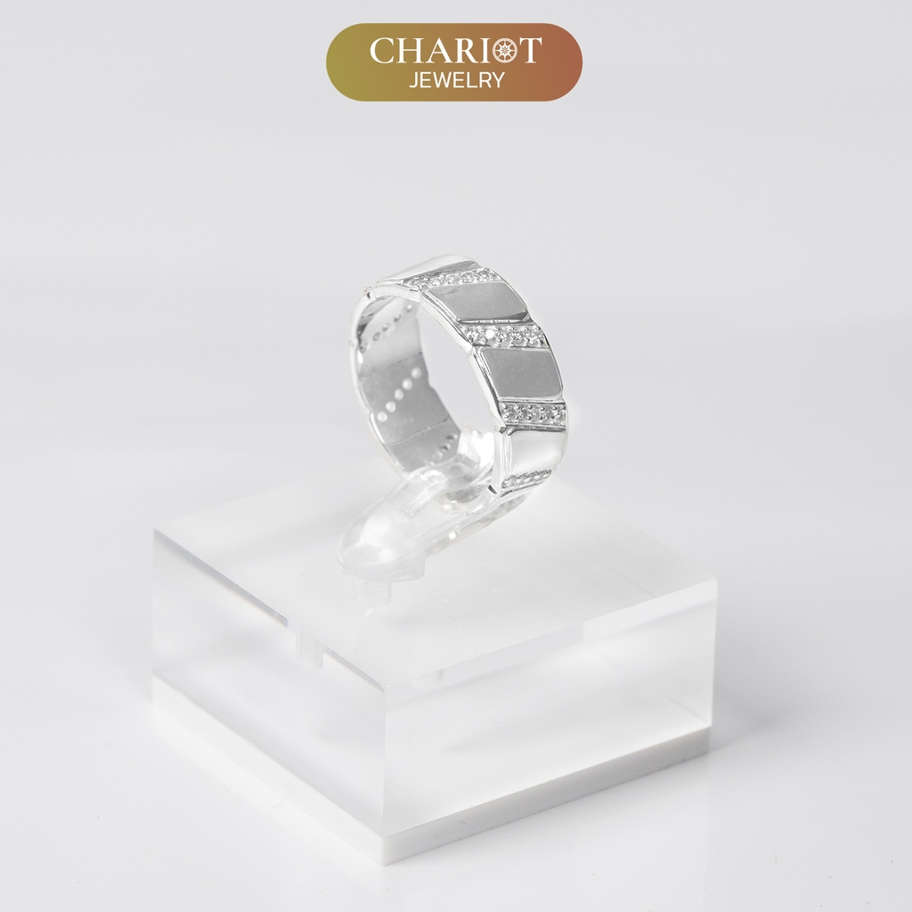 Nhẫn bạc S925 NCJ76 biểu tượng sức mạnh cho nam ChariotJewelry