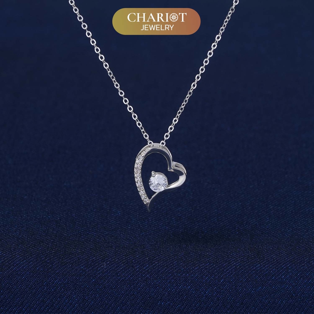 Dây chuyền bạc DCJ01 Forever Love s925 sang trọng trẻ trung ChariotJewelry