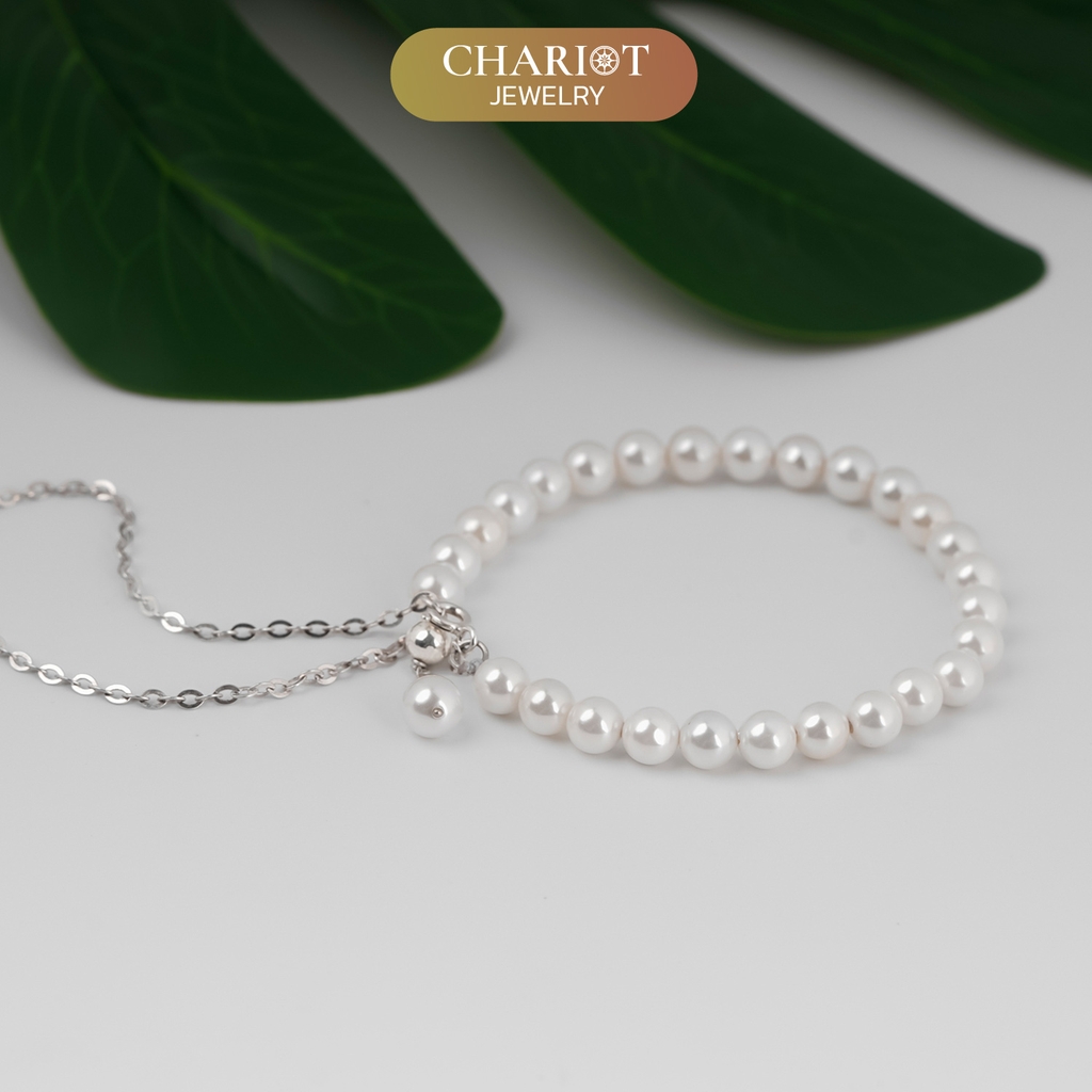 Lắc tay BCJ02 vòng tay ngọc trai thanh nhã Chariot Jewelry