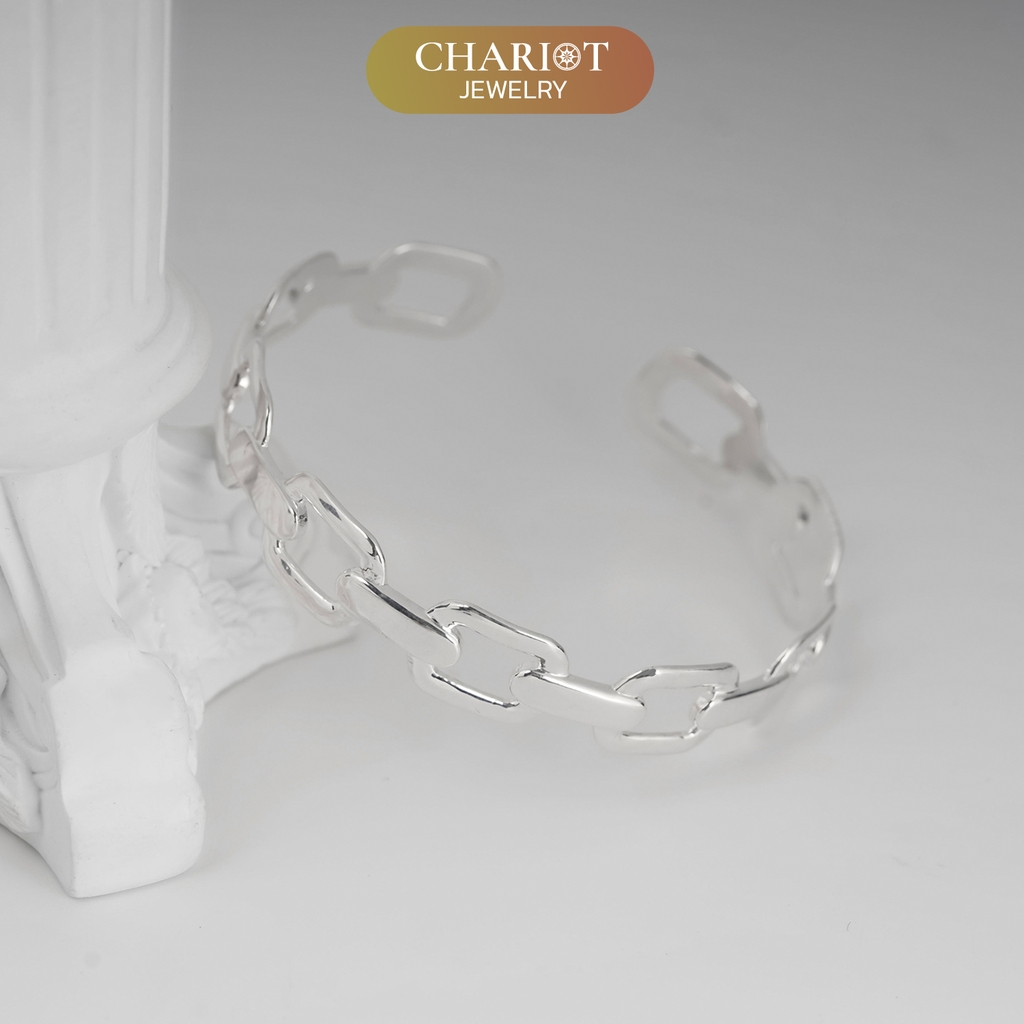 Lắc tay BCJ13 họa tiết dây xích hiện đại Chariot Jewelry