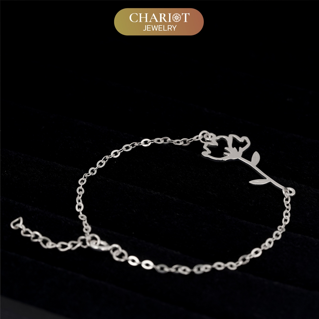 Lắc tay BCJ19 đóa hoa dịu dàng Chariot Jewelry