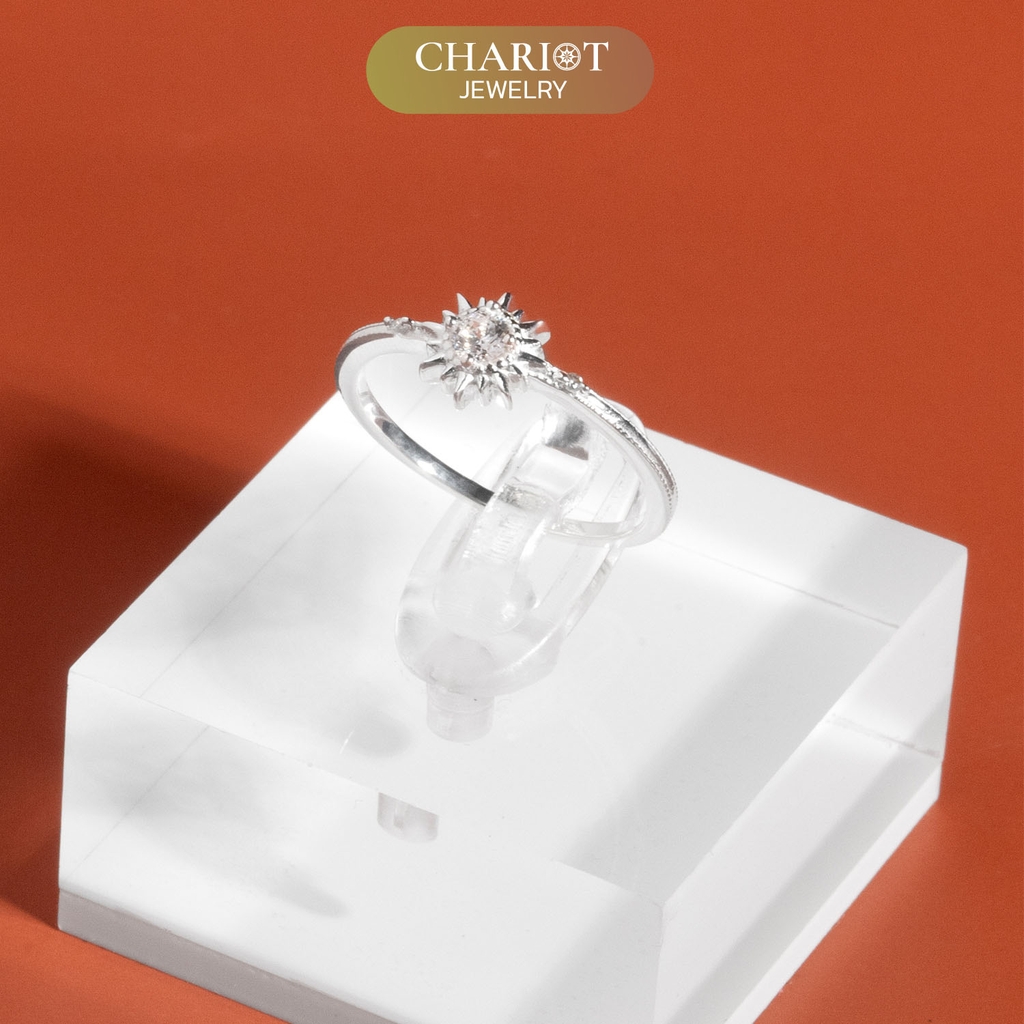 Nhẫn Bạc NCJ01 Vô Cực Đính Đá Chariot Jewelry