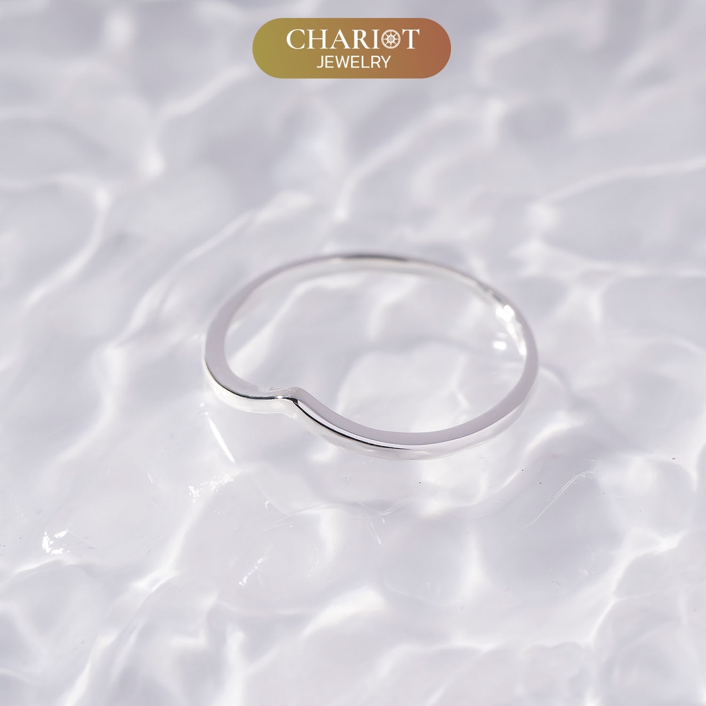 Nhẫn Bạc NCJ06 Chevron Cổ Điển Chariot Jewelry