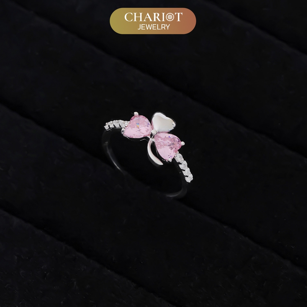 Nhẫn bạc NCJ47 Tình yêu và Hi vọng ChariotJewelry