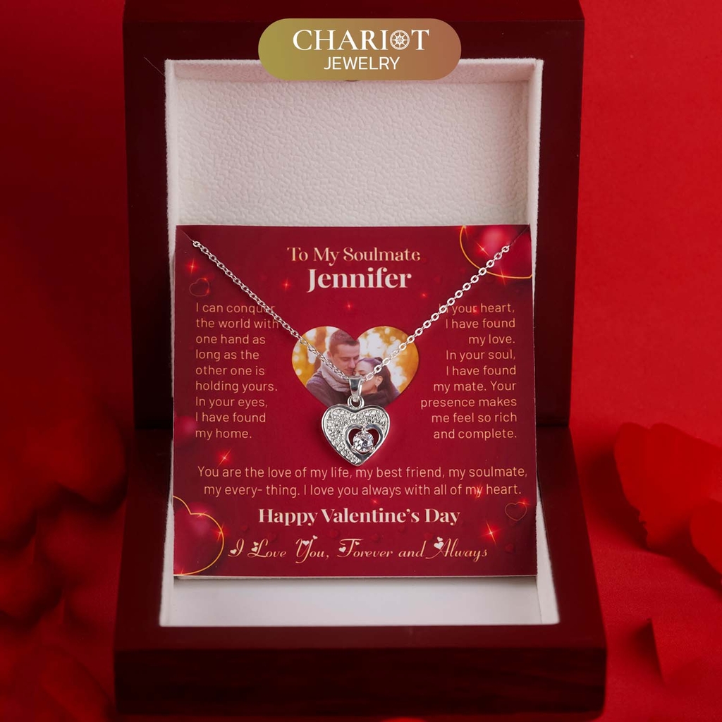 Dây chuyền bạc DCJ43 S925 Trái tim lấp lánh, quà tặng 8-3 ý nghĩa, Chariot Jewelry