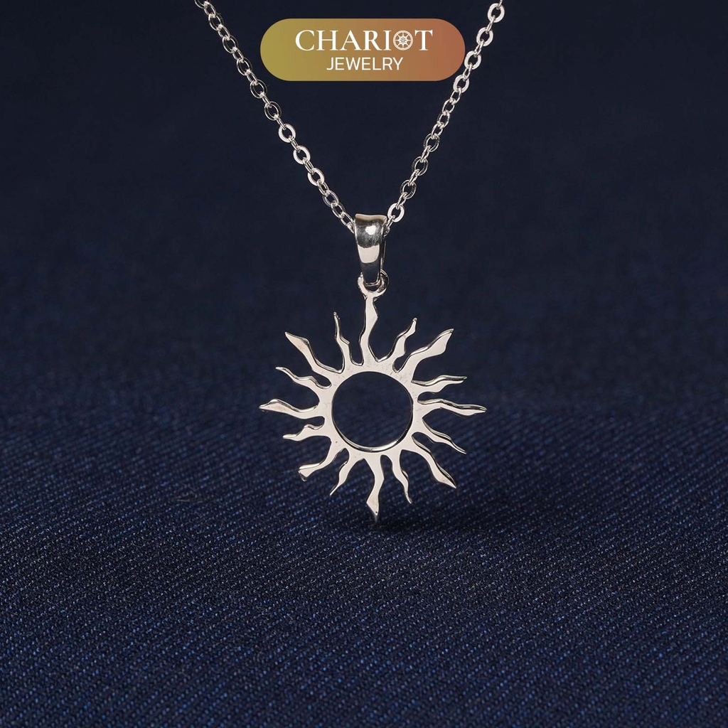 Dây chuyền DCJ66 biểu tượng mặt trời S925 ChariotJewelry