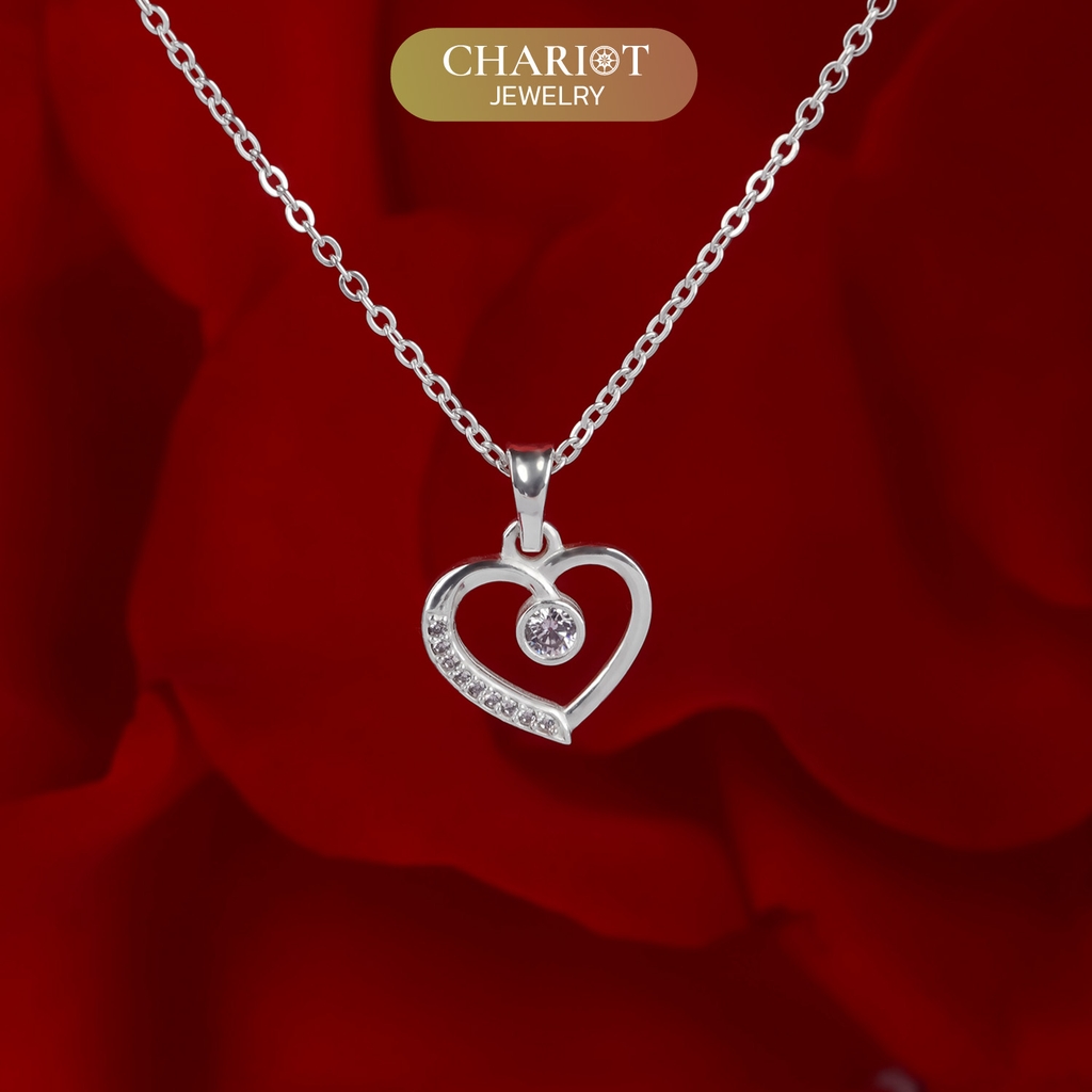 Dây chuyền bạc S925 DCJ162 Heartfelt, quà tặng Valentine ý nghĩa, Chariot Jewelry