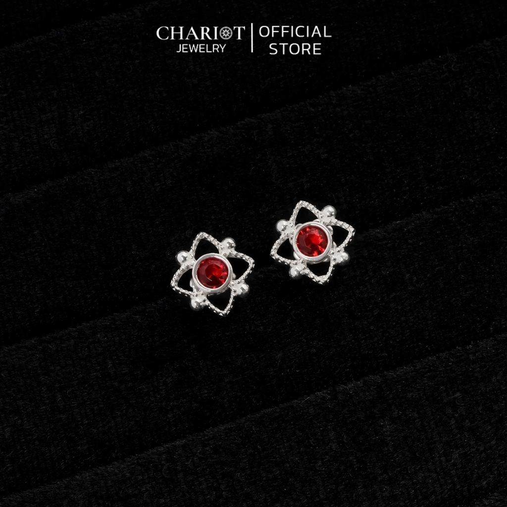Khuyên tai bạc ECJ40 Hiemal S925 ChariotJewelry