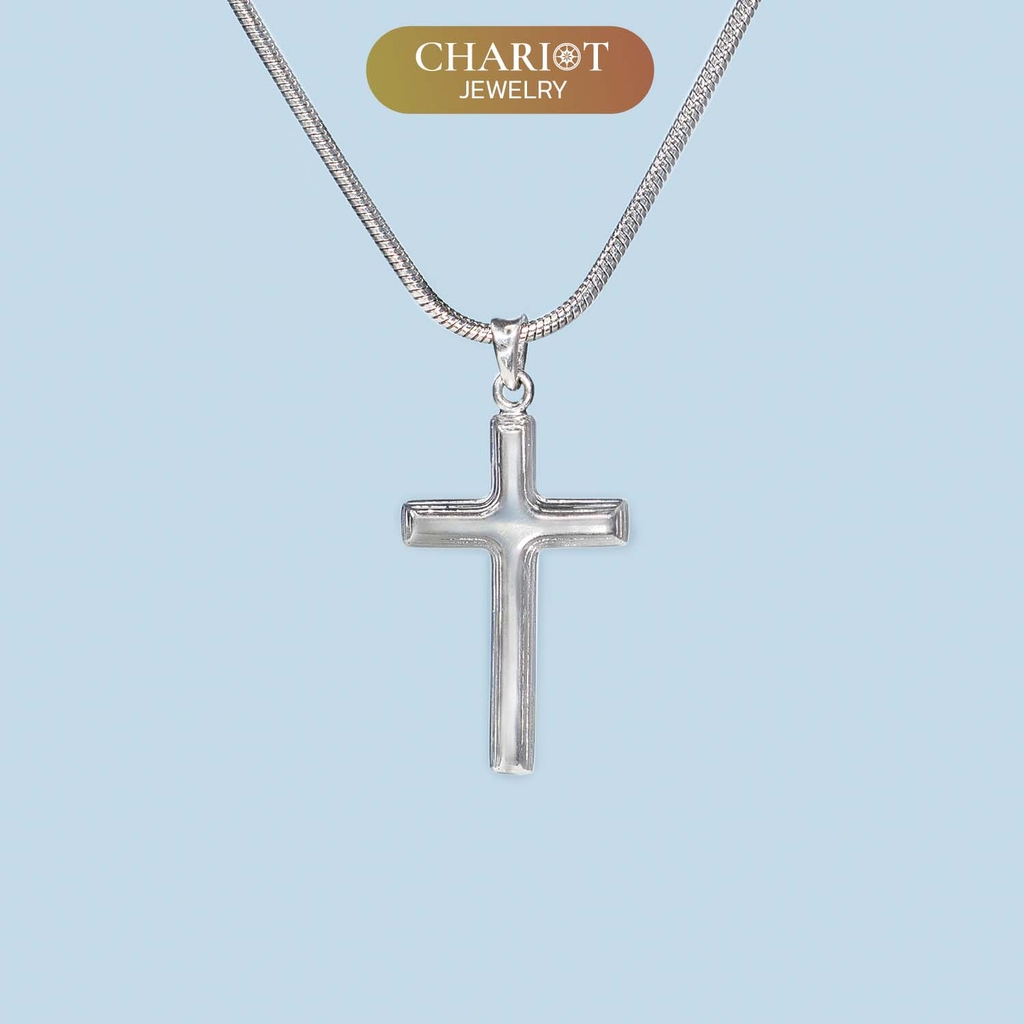 Dây chuyền bạc DCJ08 chữ thập ChariotJewelry