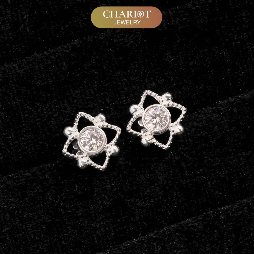 Khuyên tai bạc ECJ40 Hiemal s925 ChariotJewelry