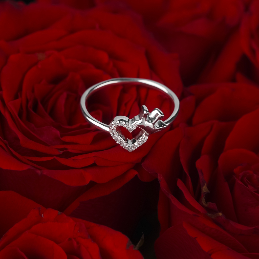 Nhẫn bạc NCJ55 S925 Minimalist Tiny Heart, quà tặng 8-3 ý nghĩa dành cho bạn gái, Chariot Jewelry