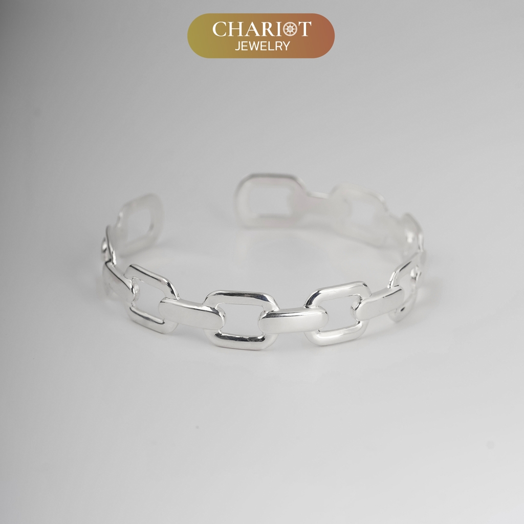 Lắc tay BCJ13 họa tiết dây xích hiện đại Chariot Jewelry