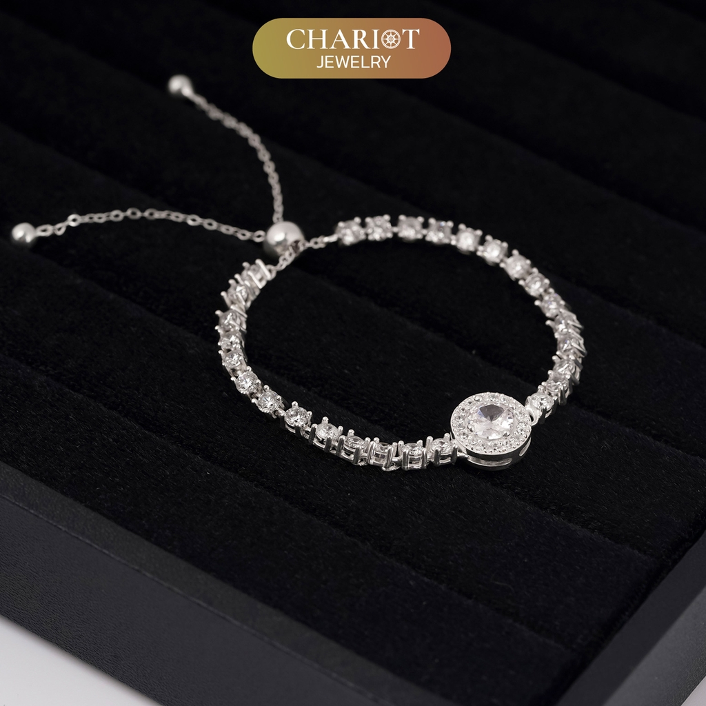 Lắc tay BCJ23 dòng thác pha lê tỏa sáng Chariot Jewelry
