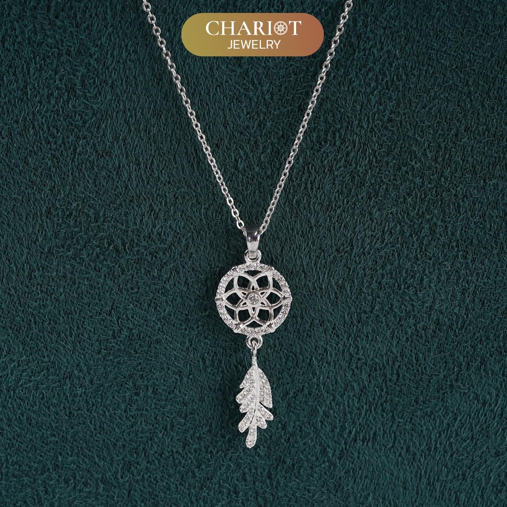 Dây chuyền DCJ202 Dreamcatcher, lá bùa may mắn và bình yên, ChariotJewelry
