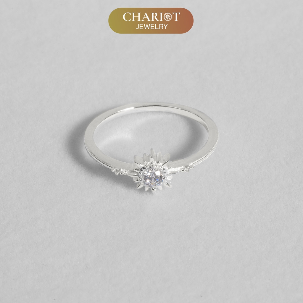 Nhẫn Bạc NCJ01 Vô Cực Đính Đá Chariot Jewelry