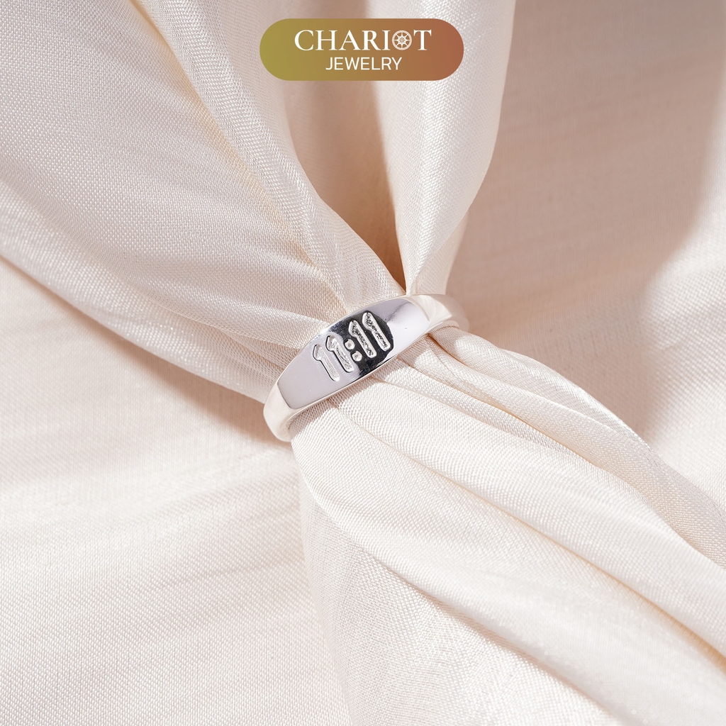 Nhẫn Bạc NCJ23 Khắc Số 11:11 May Mắn Chariot Jewelry