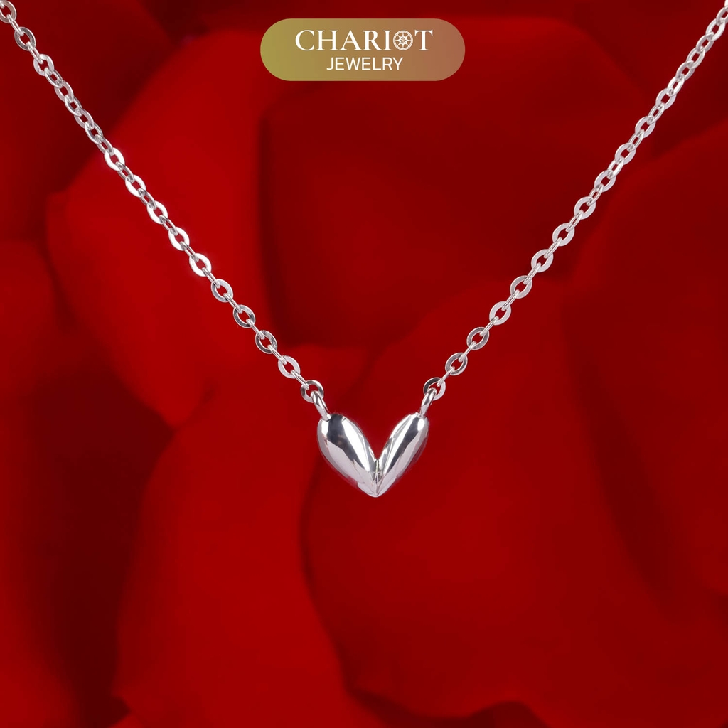 Dây chuyền S925 DCJ111 Tiny Heart, quà tặng Valentine ý nghĩa, ChariotJewelry
