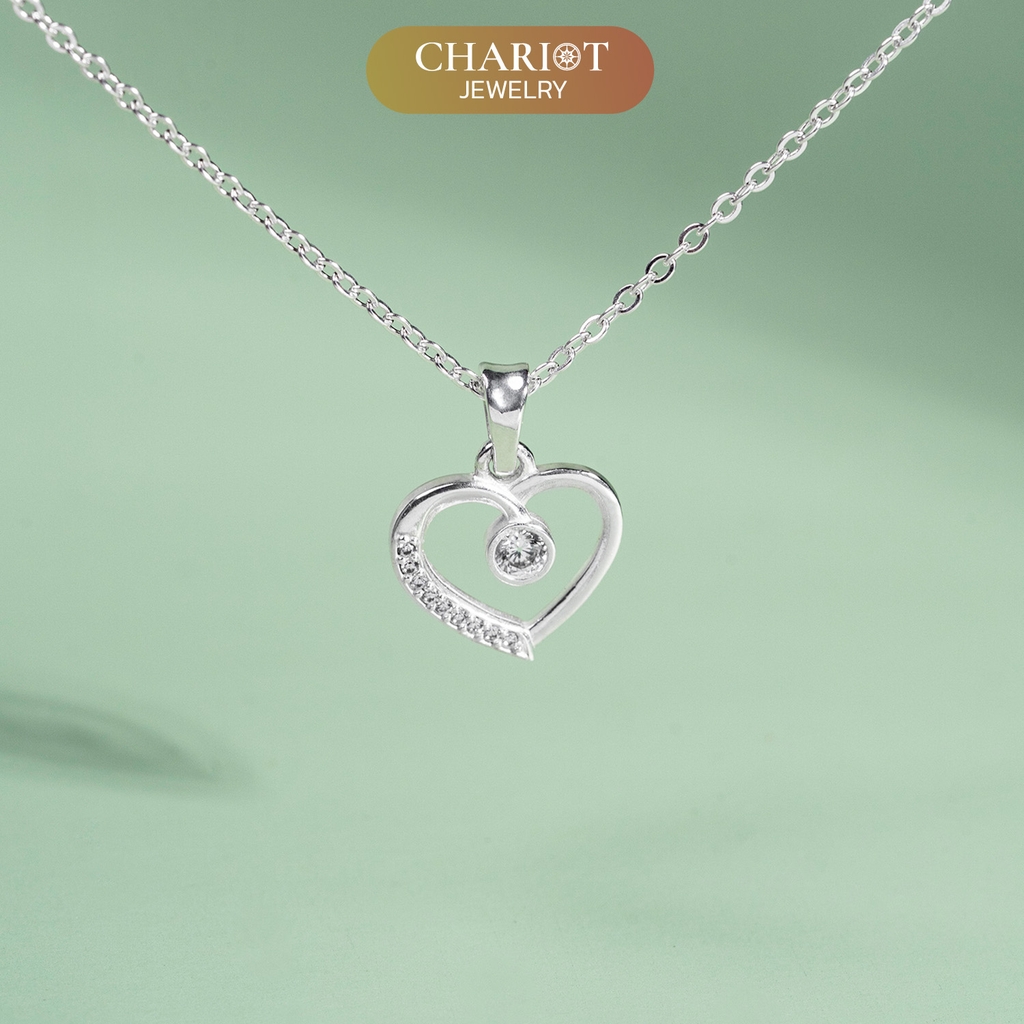 Dây chuyền bạc S925 DCJ162 Heartfelt, quà tặng Valentine ý nghĩa, Chariot Jewelry