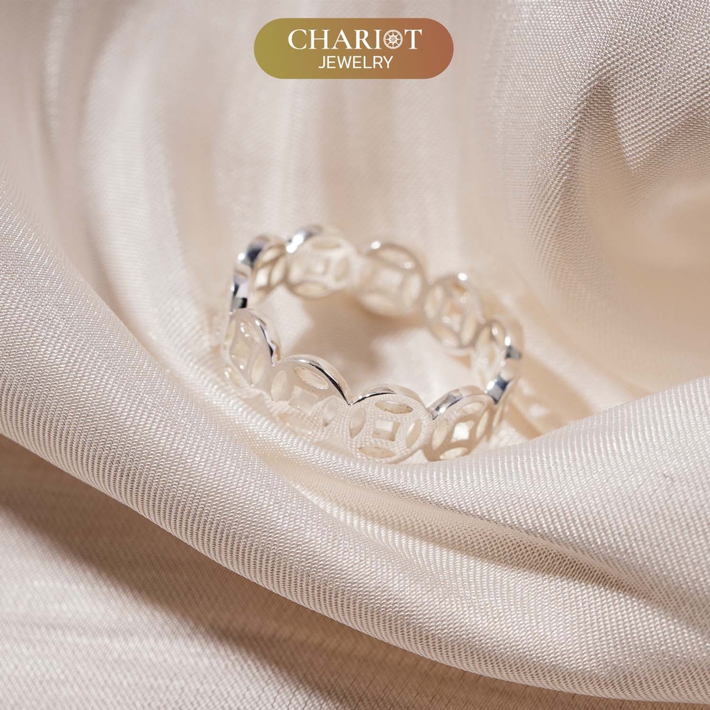 Nhẫn Bạc NCJ32 Kim Tiền Unisex Chariot Jewelry