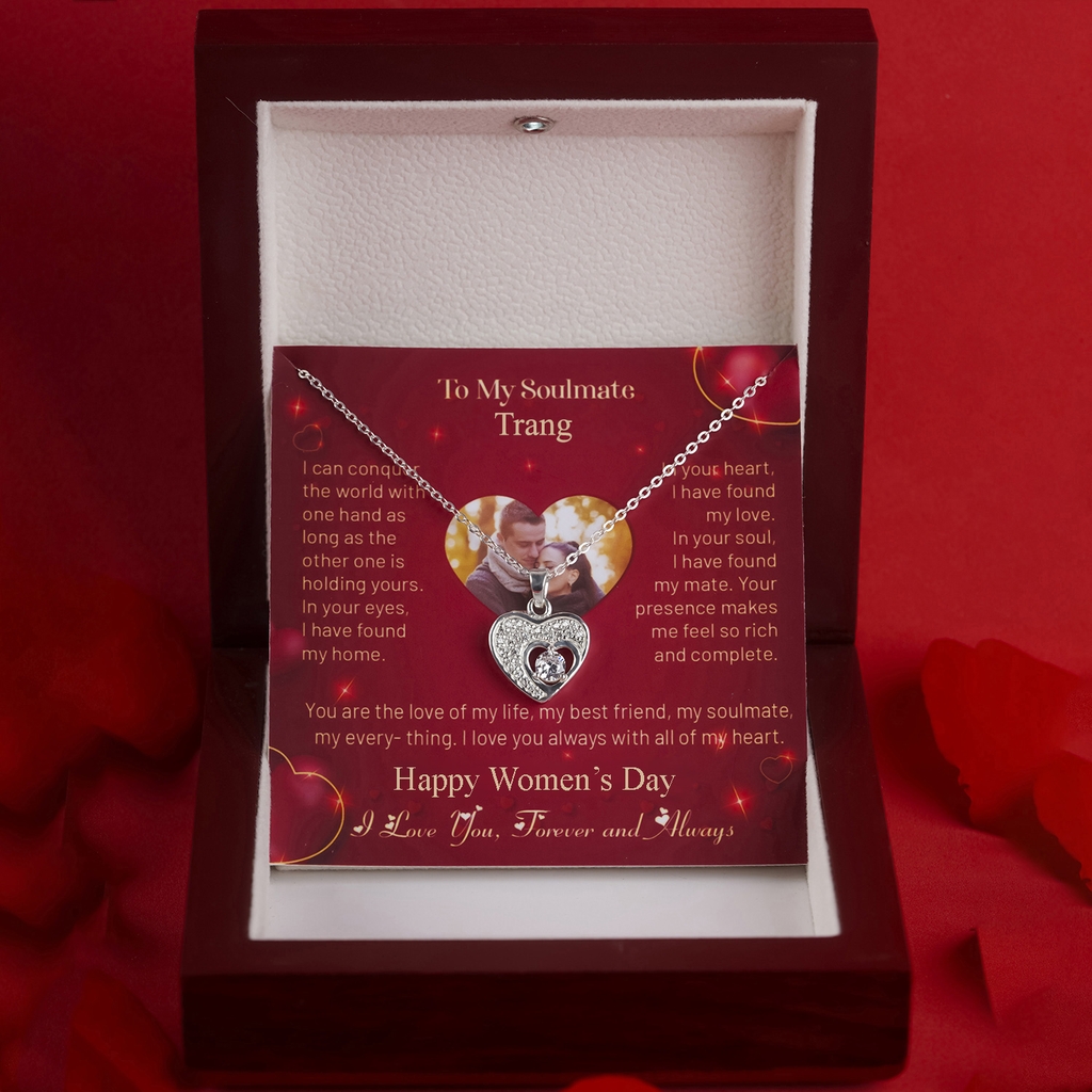 Dây chuyền bạc DCJ43 S925 Trái tim lấp lánh, quà tặng Valentine ý nghĩa, Chariot Jewelry