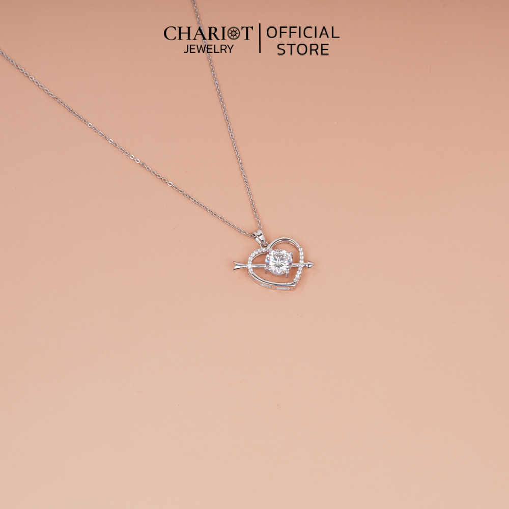 Dây chuyền bạc DCJ10 trái tim thần tiên S925 ChariotJewelry