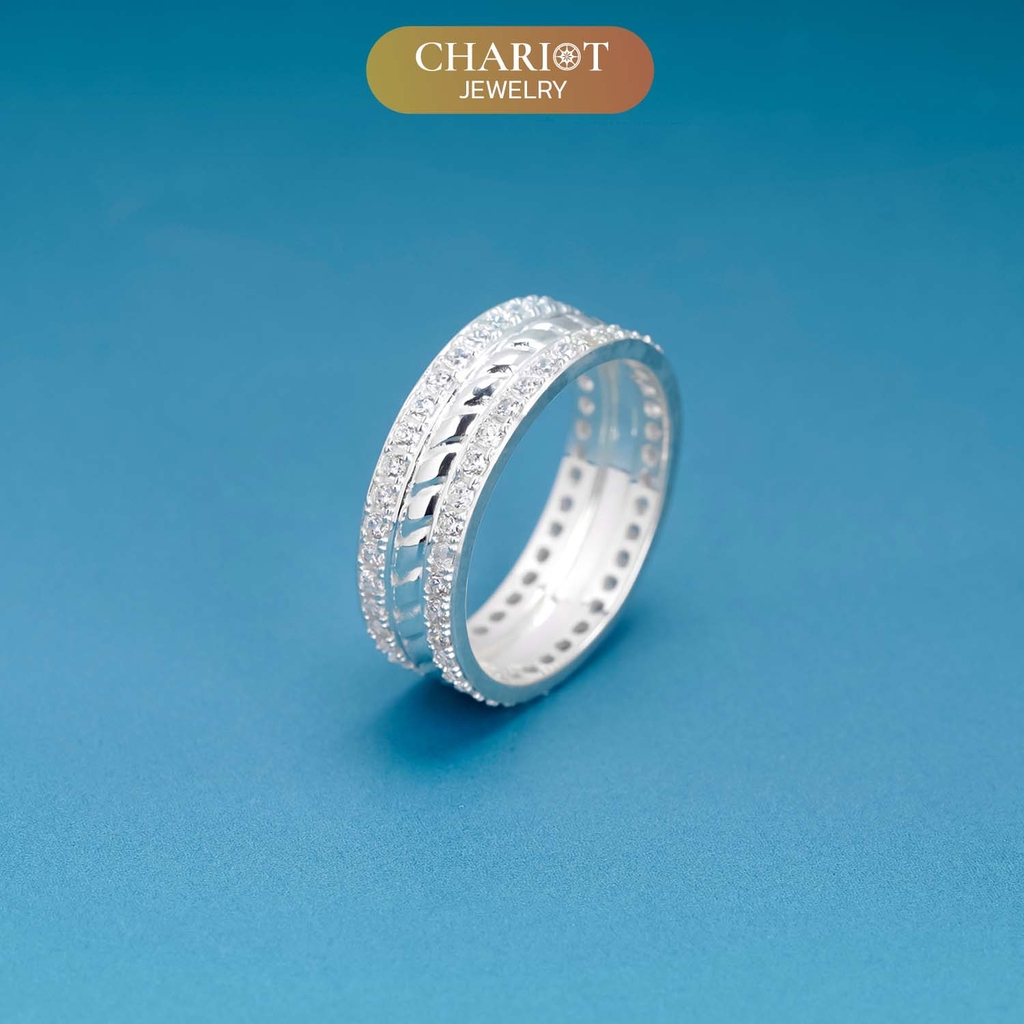 Nhẫn bạc S925 NCJ77 quà tặng sinh nhật ý nghĩa dành cho bạn trai ChariotJewelry