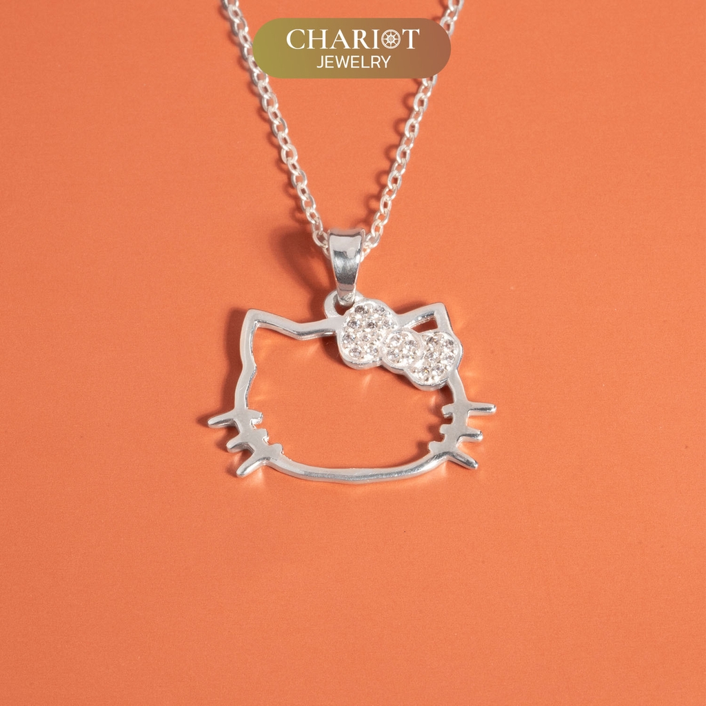 Dây chuyền s925 DCJ145 Hello Kitty đáng yêu ChariotJewelry
