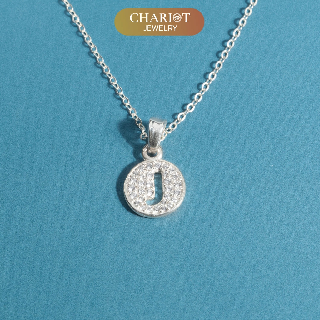 Dây chuyền DCJ104 chữ cái mang phong cách cá nhân hóa bạc 925 ChariotJewelry