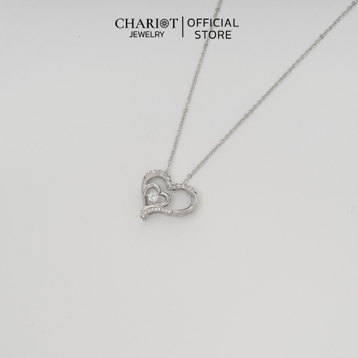 Dây chuyền DCJ06 S925 Dancing Heart, trái tim quyến rũ, quà tặng Valentine ý nghĩa, ChariotJewelry