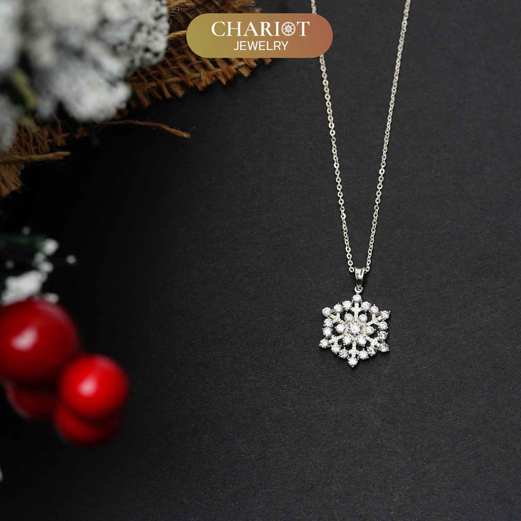 Dây chuyền DCJ31 S925 Magical SnowFlake, quà tặng Valentine ý nghĩa, Chariot Jewelry