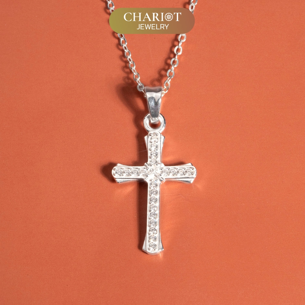 Dây chuyền bạc s925 DCJ185 Chữ thập hộ mệnh Chariot Jewelry