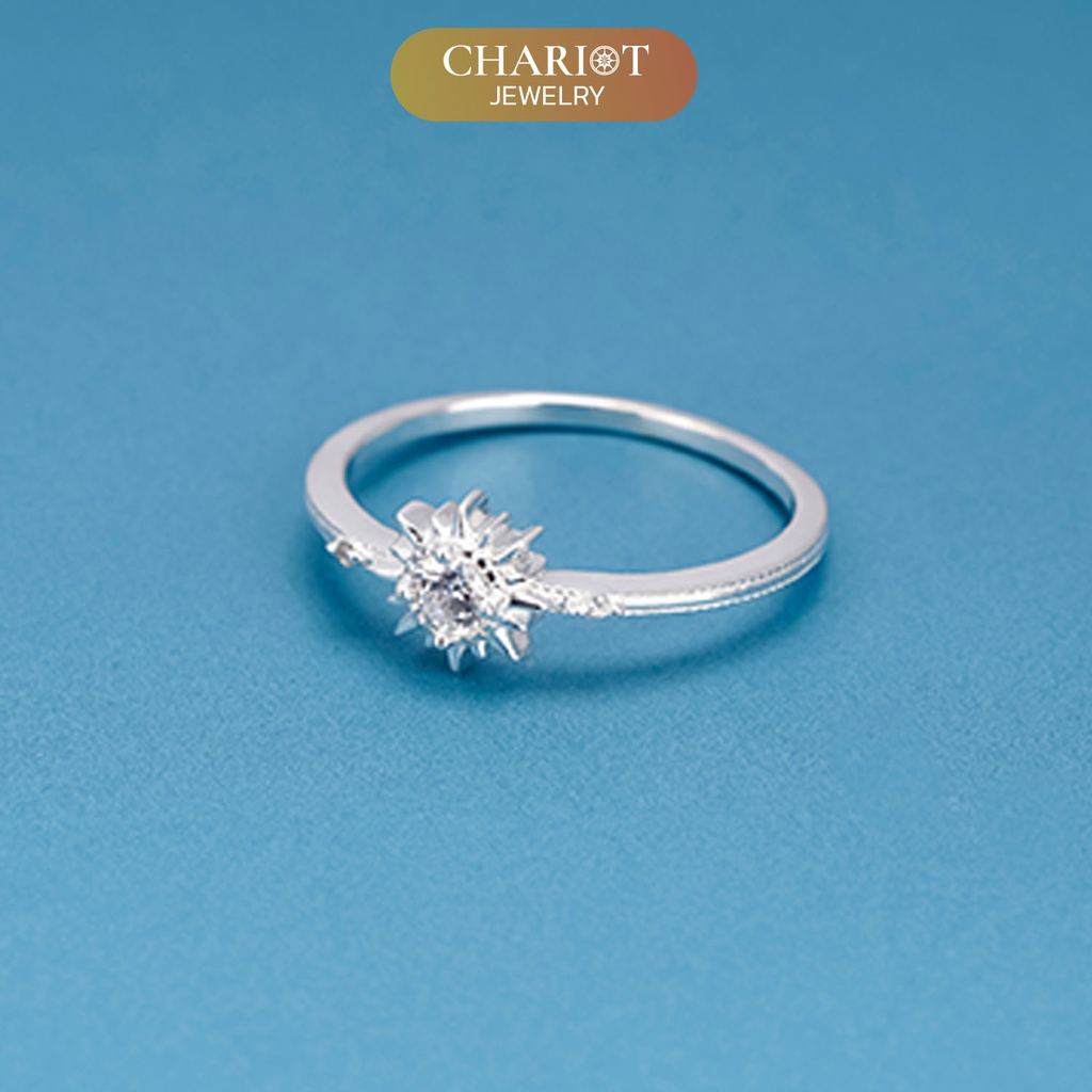 Nhẫn Bạc NCJ01 Vô Cực Đính Đá Chariot Jewelry