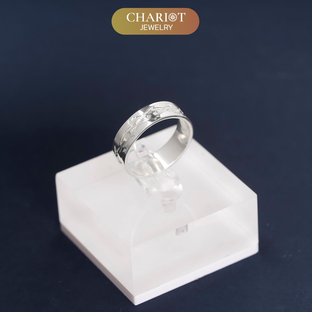 Nhẫn đôi bạc S925 nam nữ NCJ119 Harmony, nhẫn couple bạc, quà tặng Valentine ý nghĩa dành tặng bạn gái, ChariotJewelry