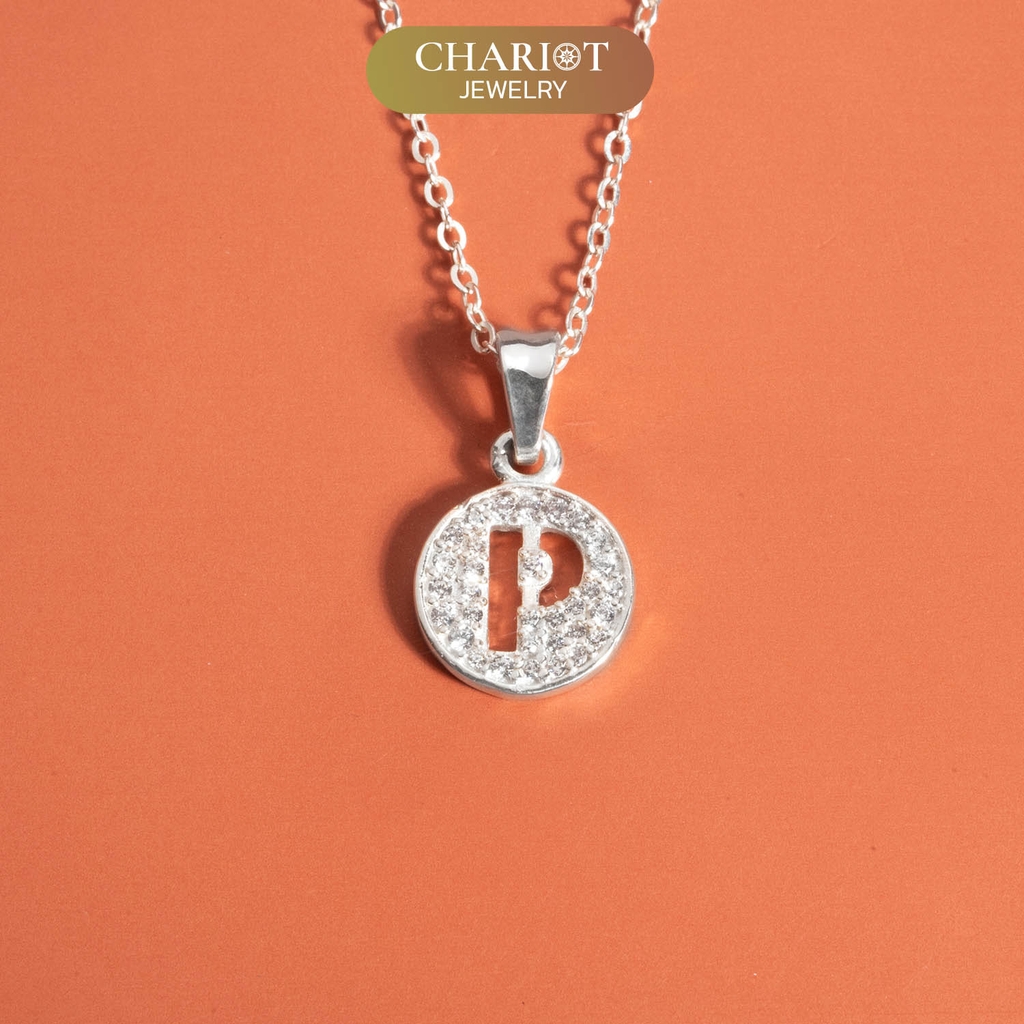 Dây chuyền DCJ104 chữ cái mang phong cách cá nhân hóa bạc 925 ChariotJewelry