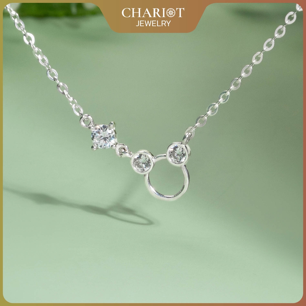 Dây chuyền DCJ103 chuột Mickey xinh xắn bạc 925 ChariotJewelry