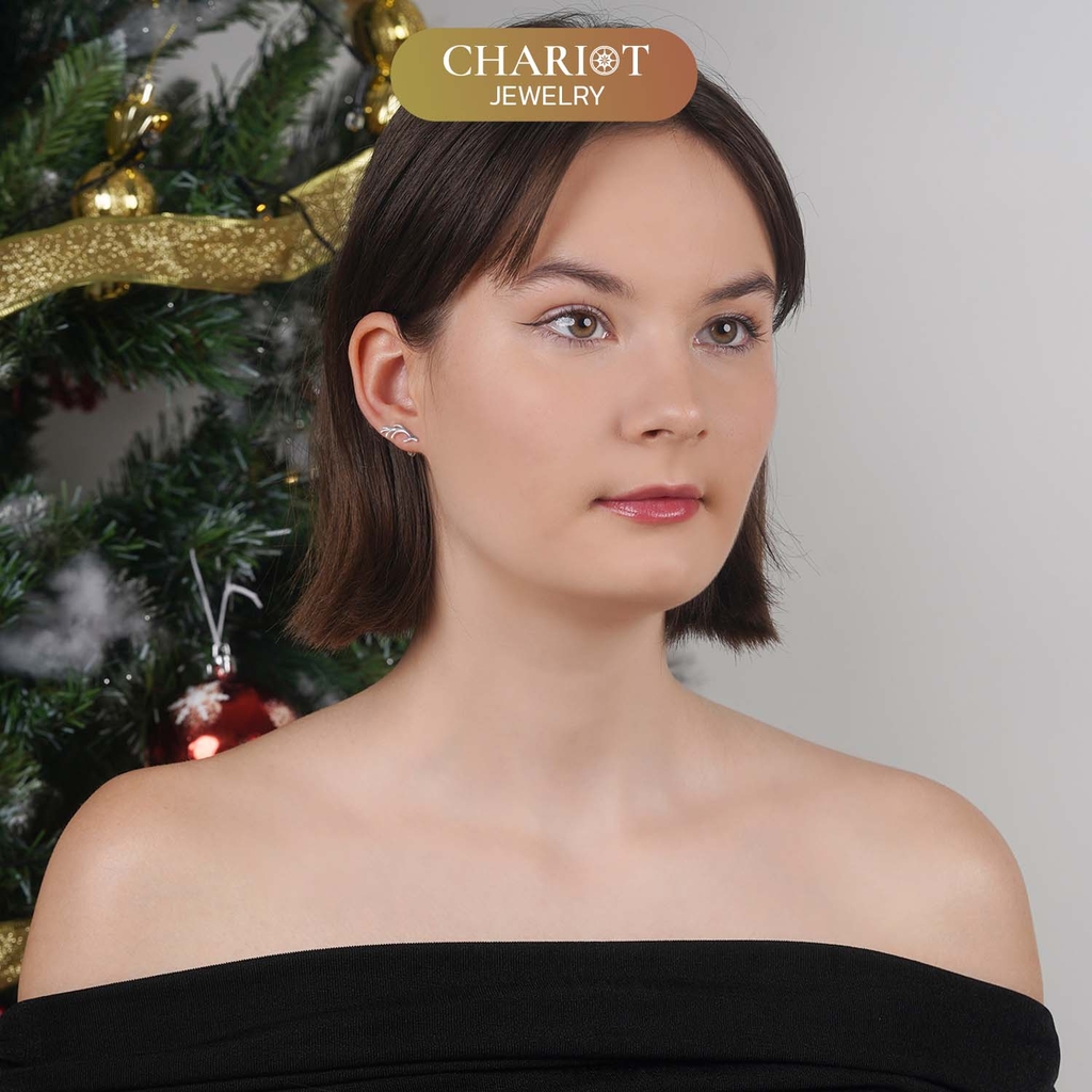 Khuyên tai ECJ118 Reindeer Giáng sinh ChariotJewelry