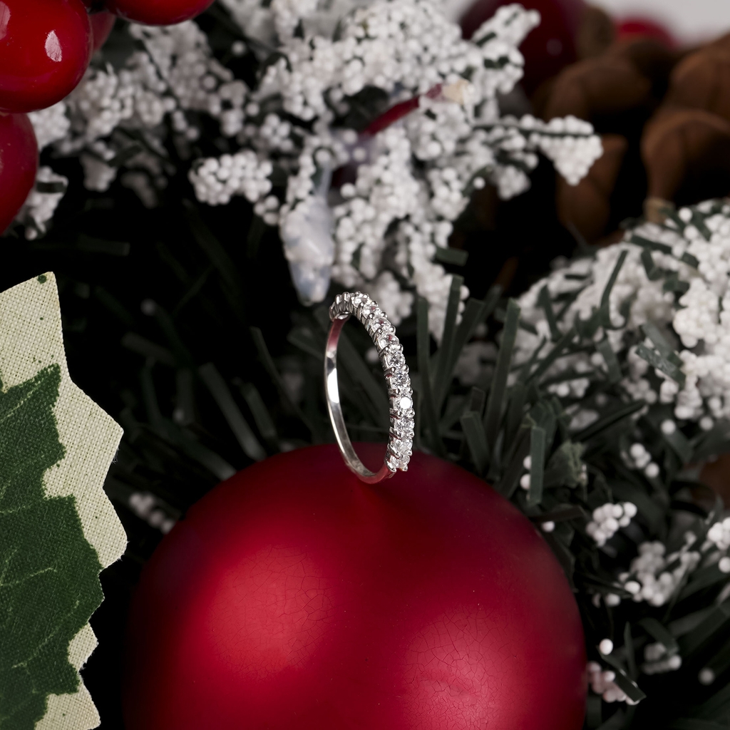 Nhẫn Bạc S925 NCJ14 Đính Đá Lấp Lánh Chariot Jewelry