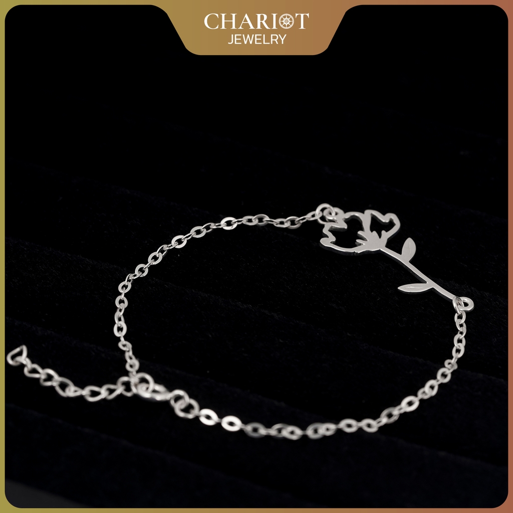 Lắc tay BCJ19 đóa hoa dịu dàng Chariot Jewelry