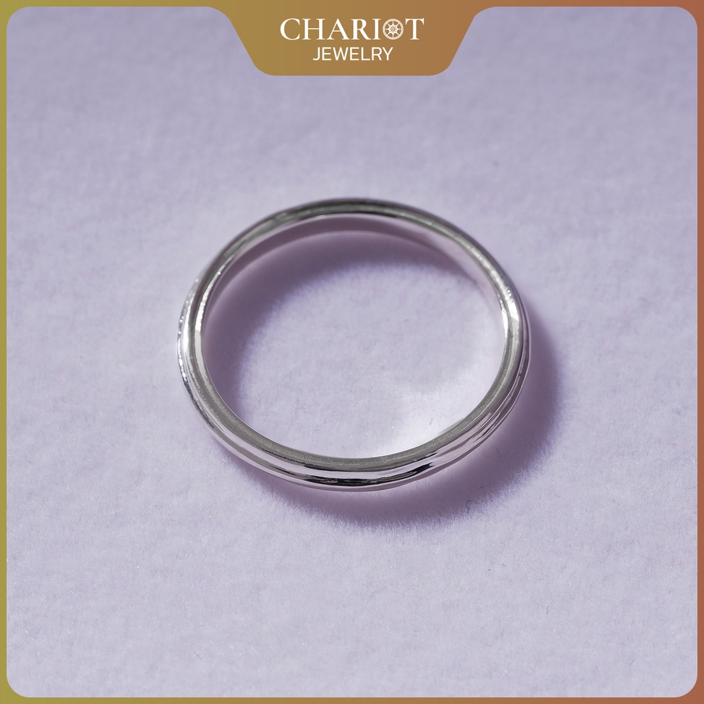 Nhẫn bạc NCJ07 3 rãnh tròn trơn Chariot Jewelry
