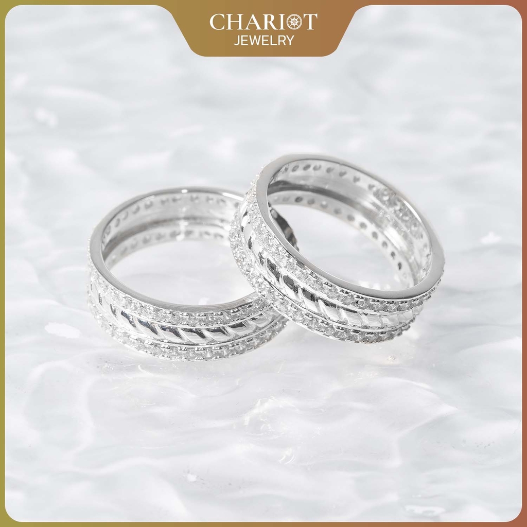 Nhẫn bạc S925 NCJ77 quà tặng sinh nhật ý nghĩa dành cho bạn trai ChariotJewelry