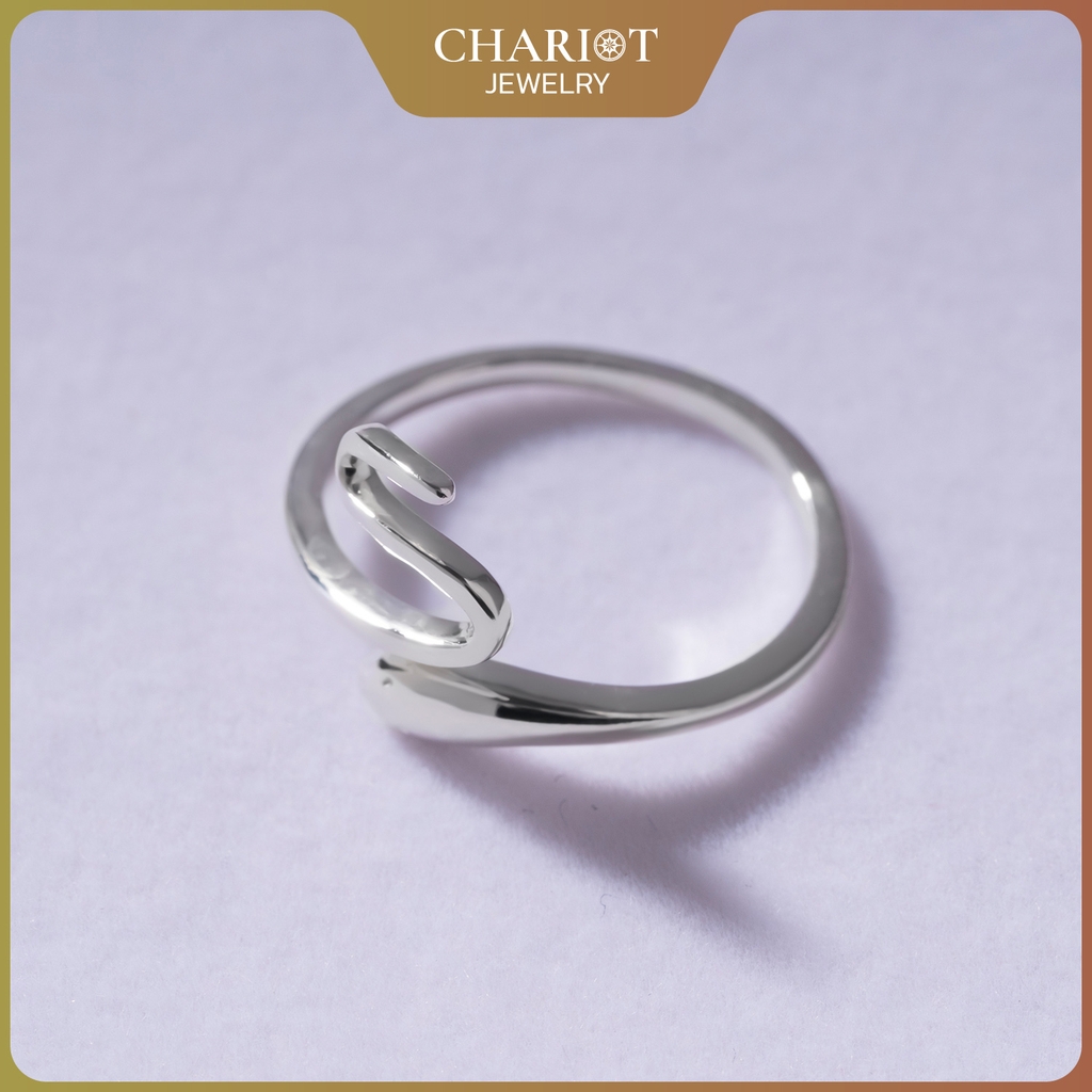 Nhẫn bạc 925 CHARIOT họa tiết hình rắn cá tính mạnh mẽ ChariotJewelry NCJ29