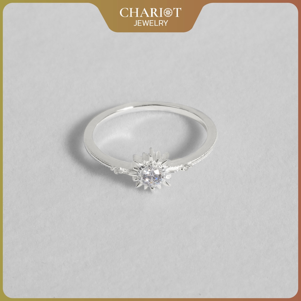 Nhẫn Bạc NCJ01 Vô Cực Đính Đá Chariot Jewelry