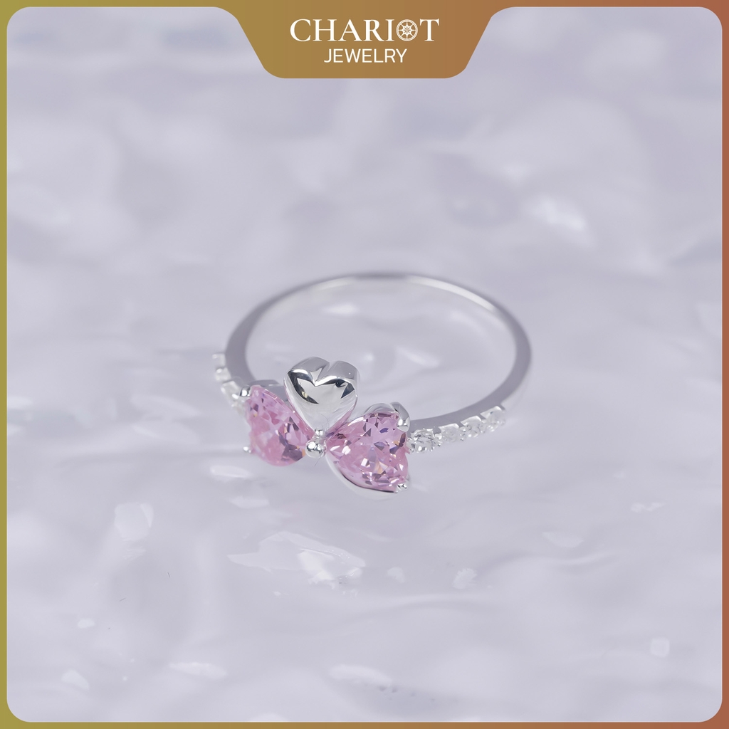 Nhẫn bạc NCJ47 Tình yêu và Hi vọng ChariotJewelry