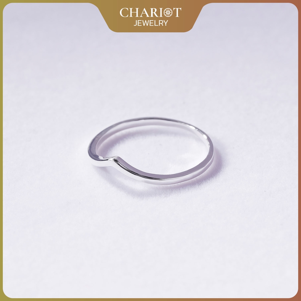 Nhẫn Bạc NCJ06 Chevron Cổ Điển Chariot Jewelry