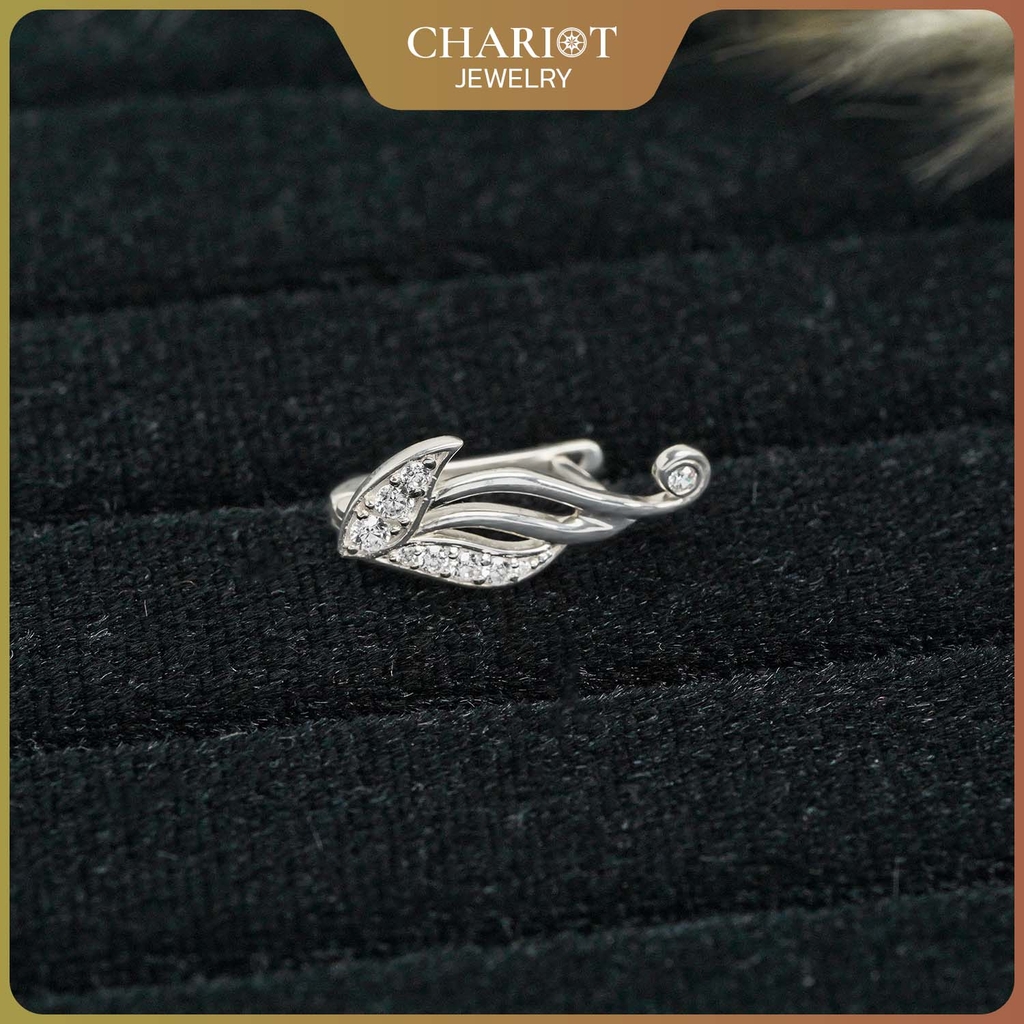 Khuyên tai bạc s925 ECJ02  Ancient Wings ChariotJewelry